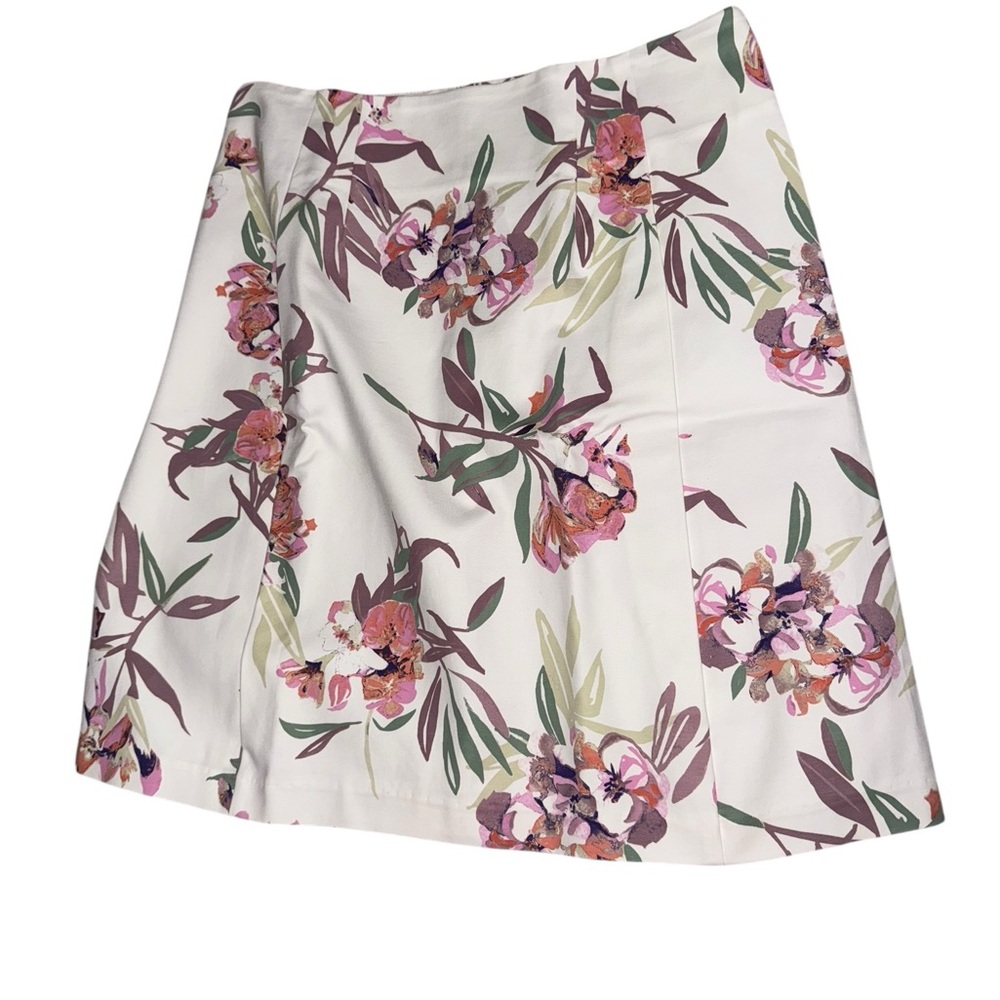 Joe Fresh Cotton Floral Patterned Skirt Size 12 nwt